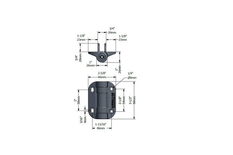 Adjustable Tension Hinge - TopKlik - SHG-90 - Safetech Hardware